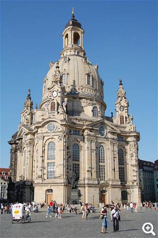 Die wiederaufgebaute Dresdner Frauenkirche | Bild:(c)TD-Software