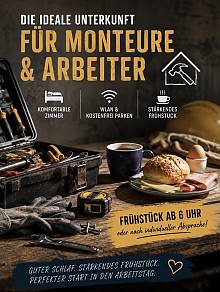 Unterkunft für Monteure & Arbeiter 